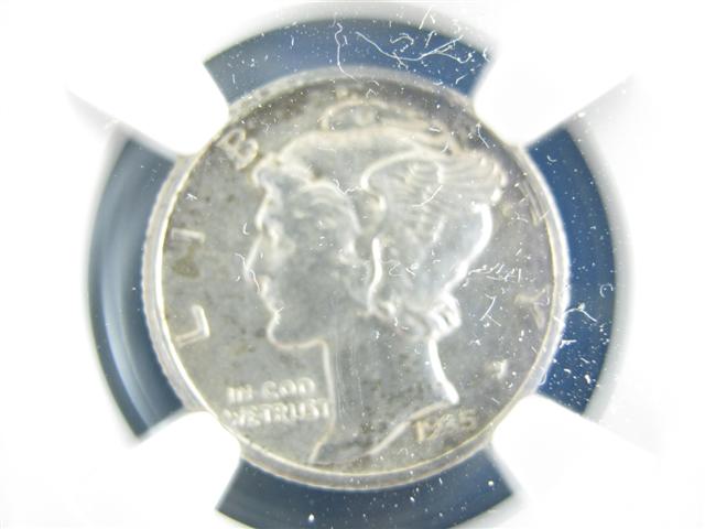 1935sMercuryDimeMS62